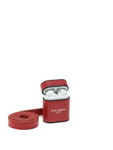 CALFSKIN AIRPODS CASE WITH PRINTED LOGO - | Dolce & Gabbana