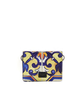 SMALL WALLET WITH CROSS-BODY STRAP IN DAUPHINE CALFSKIN WITH LEOPARD PRINT - | Dolce & Gabbana