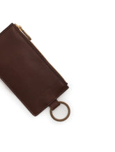 COWHIDE CARD HOLDER WITH CROSSBODY STRAP AND HEAT-STAMPED LOGO - | Dolce & Gabbana