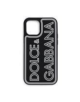 Rubber iPhone 12 Pro cover with logo - | Dolce & Gabbana