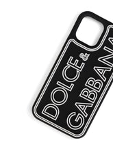 Rubber iPhone 12 Pro cover with logo - | Dolce & Gabbana