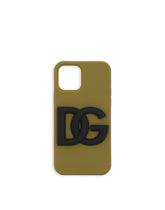 Rubber iPhone 12 Pro cover with DG logo - | Dolce & Gabbana