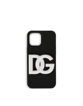 Rubber iPhone 12 Pro cover with DG logo - | Dolce & Gabbana
