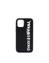 Rubber iPhone 12 Pro cover with logo - | Dolce & Gabbana