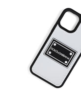 Rubber iPhone 12 Pro max cover with branded tag - | Dolce & Gabbana