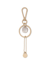 Metal keychain with branded pearl - | Dolce & Gabbana