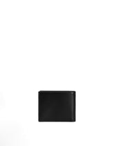 Calfskin bifold wallet with logo - | Dolce & Gabbana
