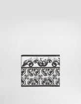Majolica-print calfskin wallet - | Dolce & Gabbana