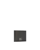 Calfskin wallet with coin pocket and DG logo - | Dolce & Gabbana