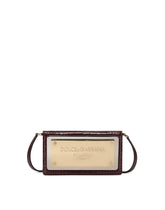Crocodile-print calfskin cell phone bag - | Dolce & Gabbana