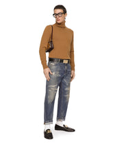 Crocodile-print calfskin cell phone bag - | Dolce & Gabbana