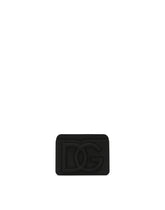 Rubber card holder with embossed logo - | Dolce & Gabbana