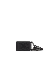 Rubber badge holder with embossed logo - | Dolce & Gabbana