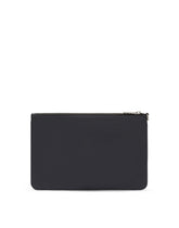 Nylon pouch with rubberized logo - | Dolce & Gabbana