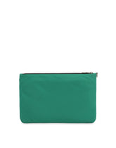 Nylon pouch with rubberized logo - | Dolce & Gabbana