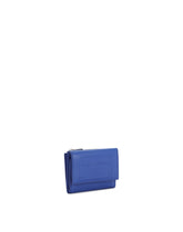 Calfskin French flap wallet with raised logo - | Dolce & Gabbana