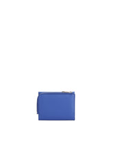 Calfskin French flap wallet with raised logo - | Dolce & Gabbana