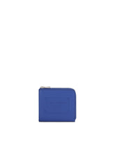Calfskin card holder with raised logo - | Dolce & Gabbana