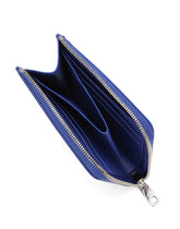 Calfskin card holder with raised logo - | Dolce & Gabbana