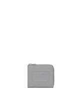 Calfskin card holder with raised logo - | Dolce & Gabbana