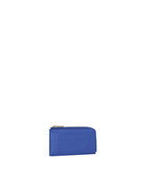 Calfskin card holder with raised logo - | Dolce & Gabbana
