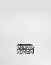 Majolica-print calfskin card holder - | Dolce & Gabbana