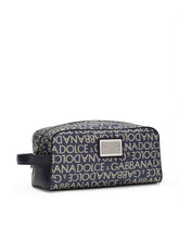 Coated jacquard toiletry bag - | Dolce & Gabbana