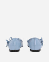 Polished calfskin ballet flats - | Dolce & Gabbana