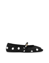 Printed satin ballet flats - | Dolce & Gabbana