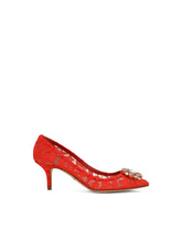TAORMINA LUREX LACE PUMPS WITH CRYSTALS - | Dolce & Gabbana