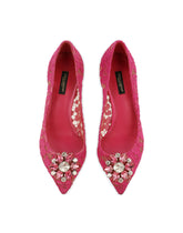 TAORMINA LUREX LACE PUMPS WITH CRYSTALS - | Dolce & Gabbana