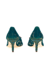 TAORMINA LUREX LACE PUMPS WITH CRYSTALS - | Dolce & Gabbana