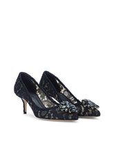 Pump in Taormina lace with crystals - | Dolce & Gabbana