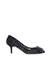 Pump in Taormina lace with crystals - | Dolce & Gabbana