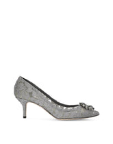 Pump in Taormina lace with crystals - | Dolce & Gabbana