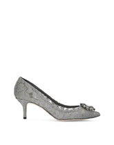 Pump in Taormina lace with crystals - | Dolce & Gabbana