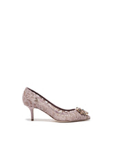 Pump in Taormina lace with crystals - | Dolce & Gabbana
