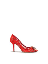Taormina lace pumps with crystals - | Dolce & Gabbana