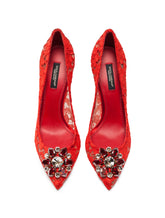 Taormina lace pumps with crystals - | Dolce & Gabbana