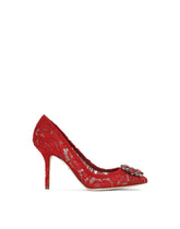 Pump in Taormina lace with crystals - | Dolce & Gabbana