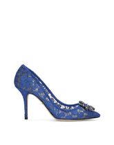 Pump in Taormina lace with crystals - | Dolce & Gabbana