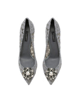 Taormina lace pumps with crystals - | Dolce & Gabbana