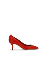 Pointed varnish pumps with medium heel - | Dolce & Gabbana
