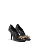 CALFSKIN PUMPS WITH DG AMORE LOGO - | Dolce & Gabbana