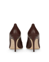 CALFSKIN PUMPS WITH DG AMORE LOGO - | Dolce & Gabbana