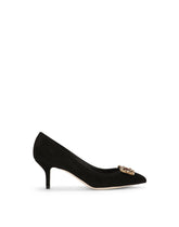 Suede pointed pumps with mid heel - | Dolce & Gabbana