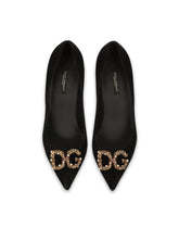 Suede pointed pumps with mid heel - | Dolce & Gabbana