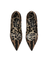 Leopard-printed cotton pumps - | Dolce & Gabbana