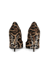 Leopard-printed cotton pumps - | Dolce & Gabbana