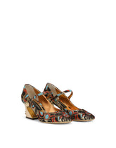 JACQUARD FABRIC MARY JANES - | Dolce & Gabbana